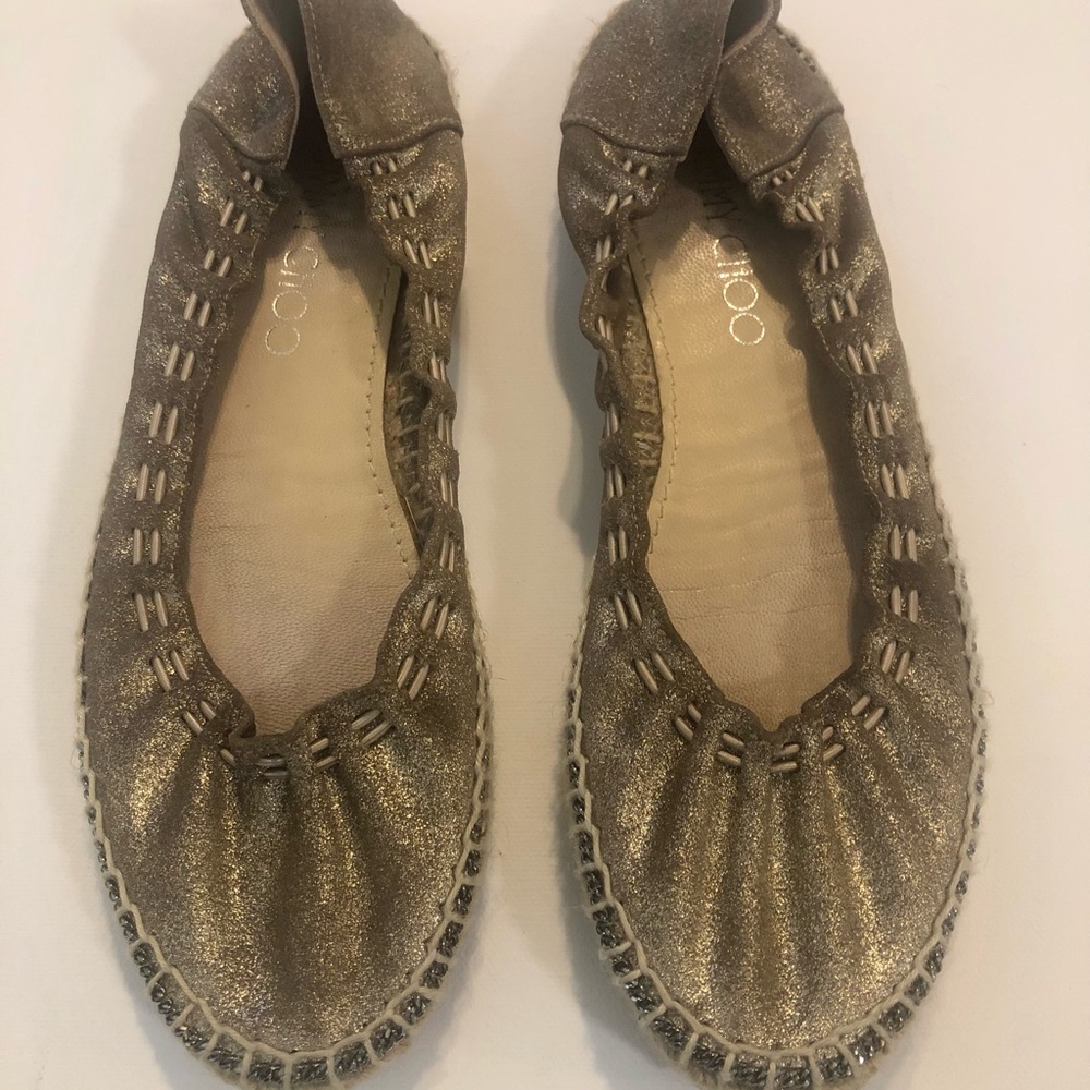 JIMMY CHOO Deena Metallic Espadrille - Picture 7 of 10